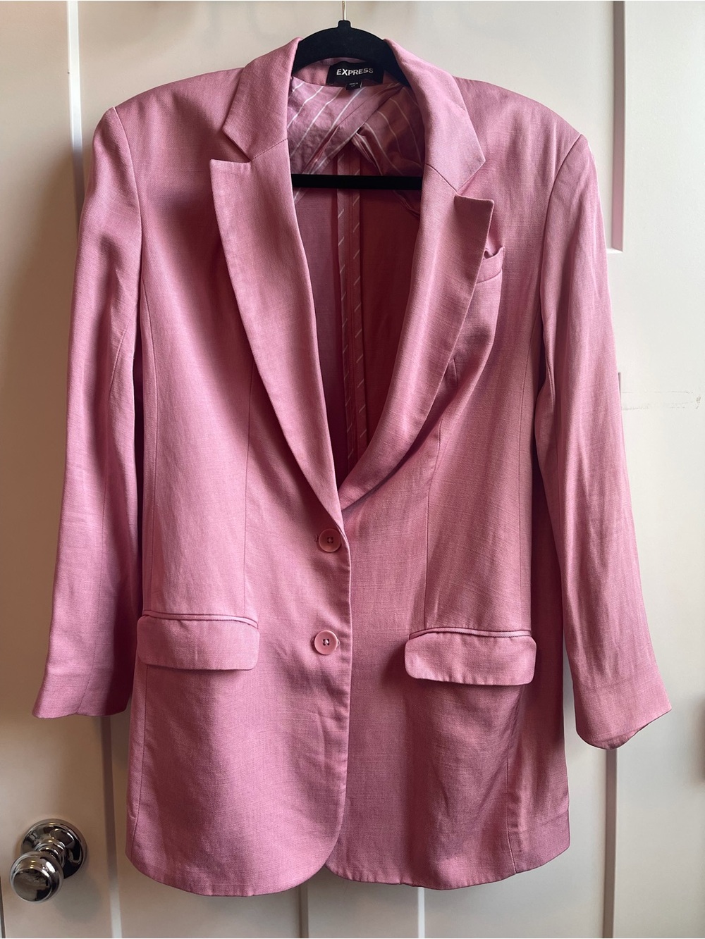 Express Pink Tailored Blazer Jacket